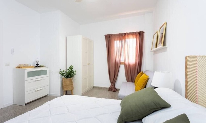 San Isidro Apartment | Eden Rentals 01b Surfy Stylish BedandCoffee Room