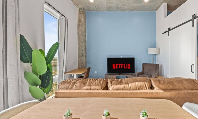 Channel District Apartment | Elegant 1BR Walkable to Dining, Pool + Gym