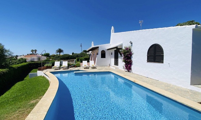 Binibequer Vell Villa | Elegant Menorcan Villa | Casa Serenidad | 4 Bedrooms | Scenic Sea Views |.