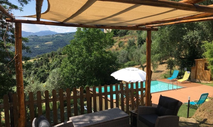 Rufina House | Elegant rural residence in a hill top position with swimming pool and Jacuzzi