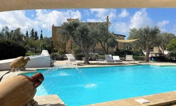 Diso House | Eliados Farmhouse - (4)Bungalow with pool and common areas, nestled among olive trees!