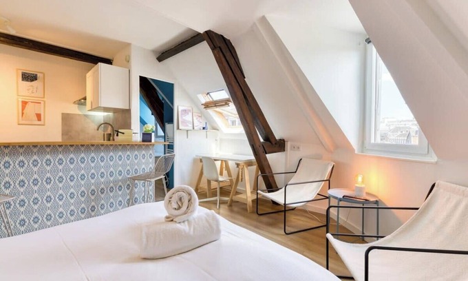 Quartier Saint-Marc - Croix de Pierre - Saint-Nicaise Apartment | Elisabeth : Confortable studio avec lit double en centre ville