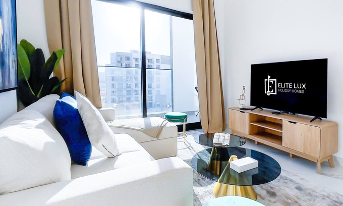 Al Barsha Apartment | Elite LUX Holiday Homes - Luxe Gardenia 2BR Haven in Arjan, Dubai