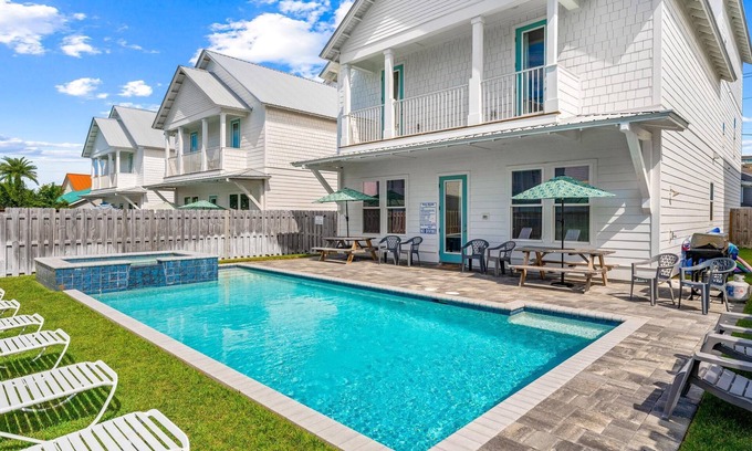 Miramar Beach House | Ellis Retreat with LSV, Arcade, and Billiards