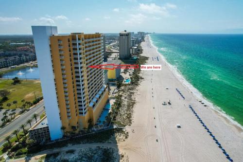 Panama City Beach Apartment | Emerald Chic BeachFront 2 bdr apt 4 beach seats and a cannope on us