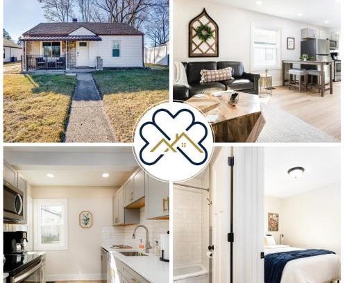 Northeast South Bend Apartment | End Zone Escape - 2BR house 1 mile to ND Stadium!