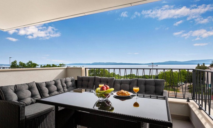 Kostrena Apartment | Enjoy the sea view from this comfortable and beautiful vacation apartment in Kostrena.