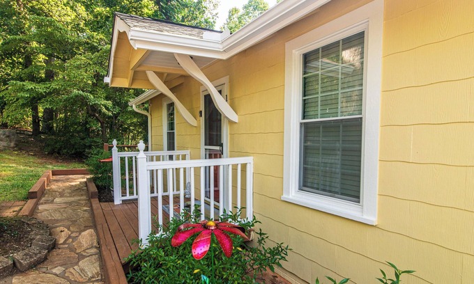 Sunset Cove Cottage | Enjoy the sunrise from quiet spot on Lake Lure - no lake access til Spring 2026