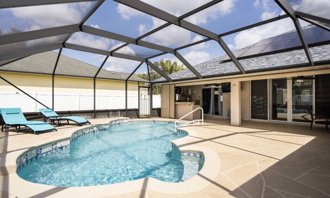 Port Saint Lucie House | Entire home with pool for long and short stay. Fun for everyone.