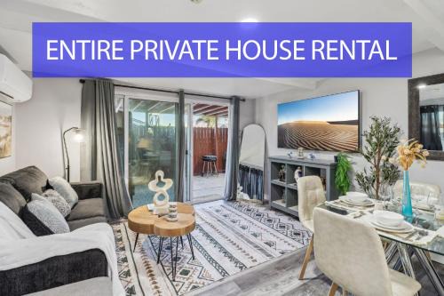 La Presa House | Entire Private 2-Bedroom Home w Gated Yard, Driveway Parking, Available Now