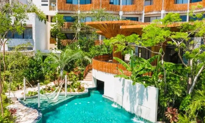Tulum Apartment | Estudio con cocina, cenote, Spa, temazcal, zona de yoga, piscina y jacuzzi