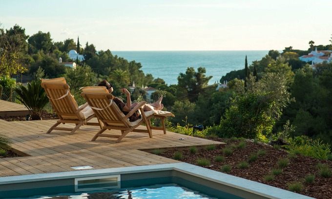 Mato Serrao Villa | Exclusive villa, 4 bedrooms, stunning sea view, private heated pool and Jacuzzi.