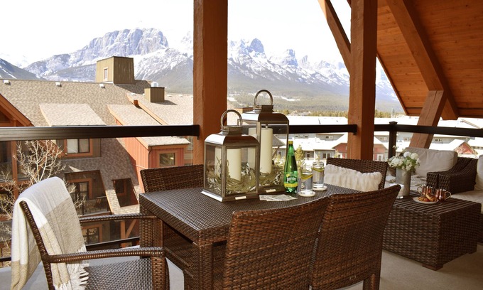 Canmore Condo | Extraordinary Mountain Penthouse, Spectacular Views, Pool & Hot Tub, Park Pass