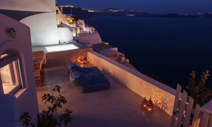 Oia Villa | Extravagant Santorini Villa | 2 Bedrooms | Villa Elara | Sun Terrace With Sea