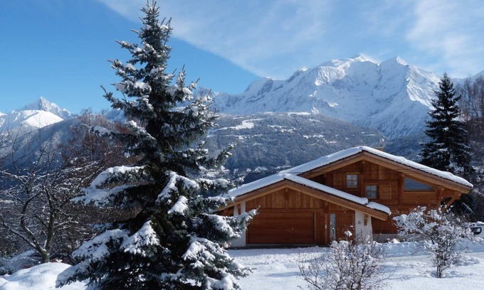 Combloux Ski Chalet | F2 apartment in chalet facing Mont Blanc (pets not allowed)
