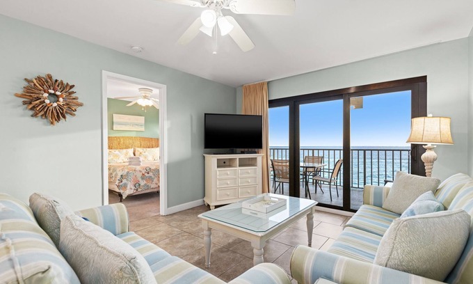 Lower Grand Lagoon Condo | Fall Into Beachfront Bliss – 1BR Condo at Commodore 702 with Gulf Views