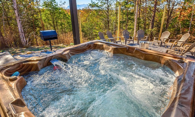 Sevierville Cabin | Fall Moments Cozy Tub, Scenic Yard & Game Time