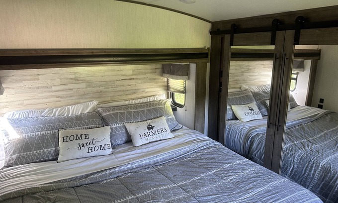 Cheboygan House | Family friendly RV on a private, peaceful campsite. Beautiful dark night skies.
