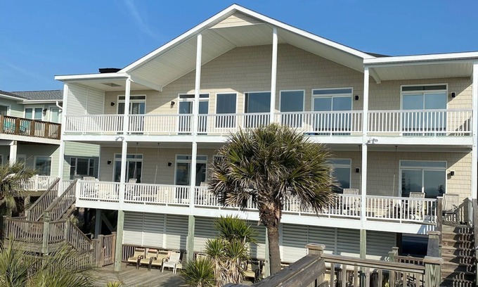 Ocean Isle Beach House | FAMILY TIME SHINES HERE– Beachfront Home with Pool- 12 Bedrooms, 12 Baths