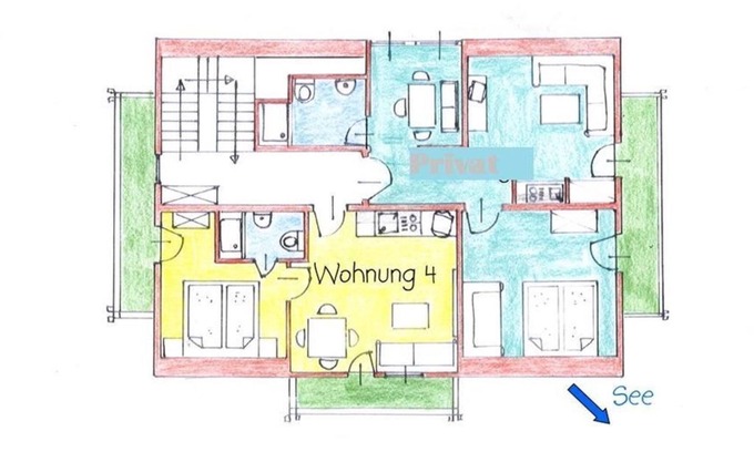 Ossiach Apartment | Ferienwohnung 2-4 Personen - Ferienwohnungen Strauss
