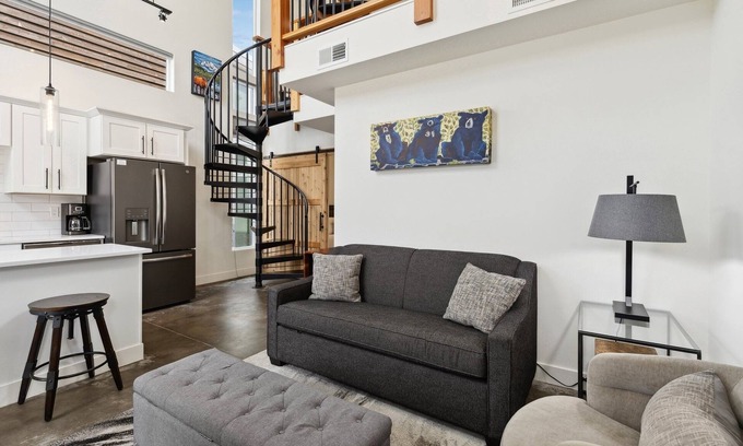 Whitefish Condo | Festive Stays for You and Your Pet in Whitefish! Pet Friendly Quarry unit! Community Amenities!