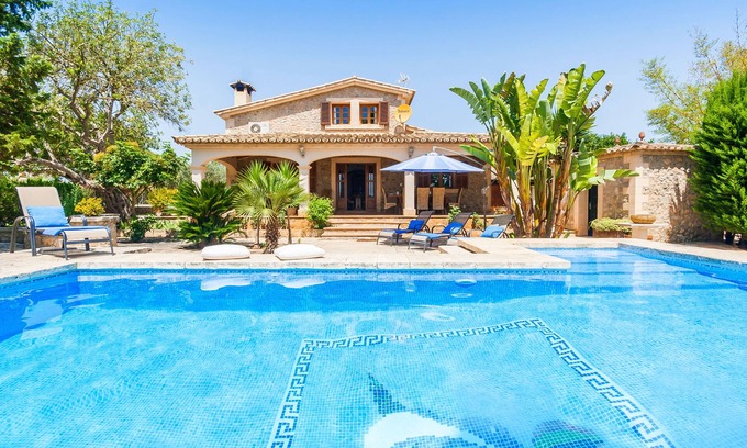 Majorca House | Finca Gran Tiraset - with palm garden, pool and tennis court