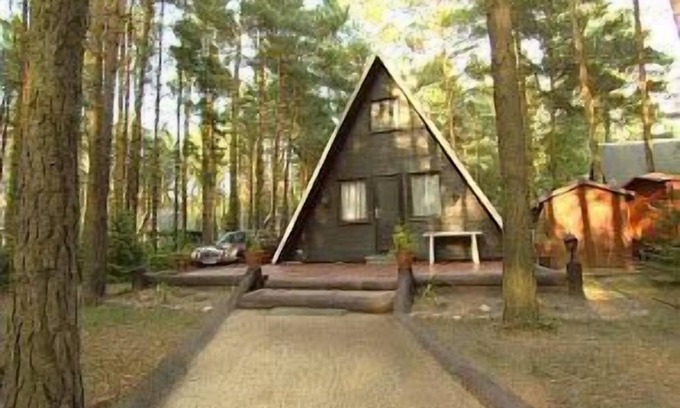 Grunewalde House | Finnhütte Seestern in the forest and almost directly on the lake (50m), between Dresden and Berlin