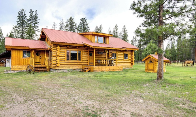 Seeley Lake Cabin | Fish & Hike: Seeley Lake Cabin on 2 + Acres!