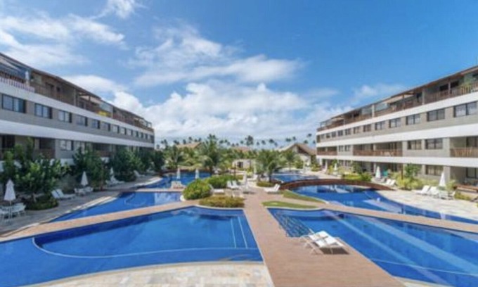 Ipojuca Apartment | Flat Condomínio de Luxo Beira mar de Muro Alto, Vista Para Piscina