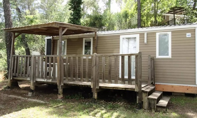 Villecroze House | Flower Camping Les Cadenières * - Mobil home Comfort with air conditioning 35m2/37m2 3Ch. 6/8P 8 persons