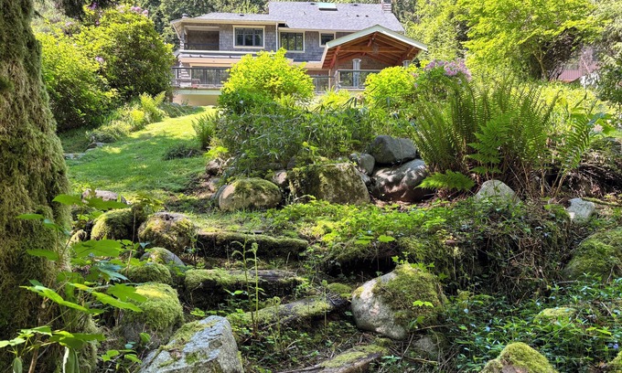 Lynn Valley House | Forest oasis in North Van. Entire home: large, modern, creekside with hot tub.