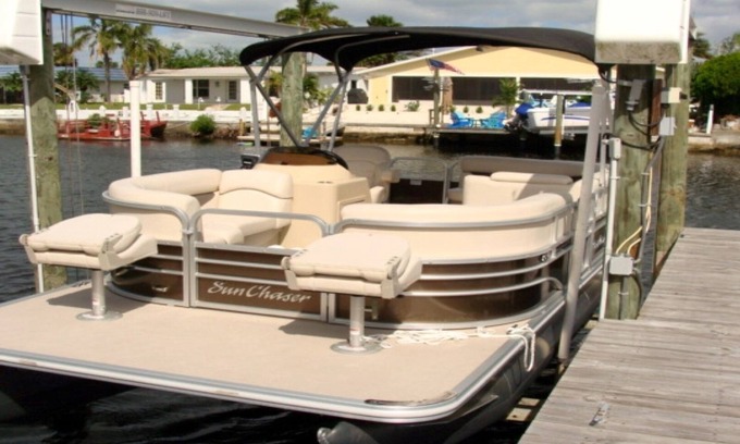 Gulf Harbors House | Free use of pontoon boat for your stay. Paradise on the water with heated pool