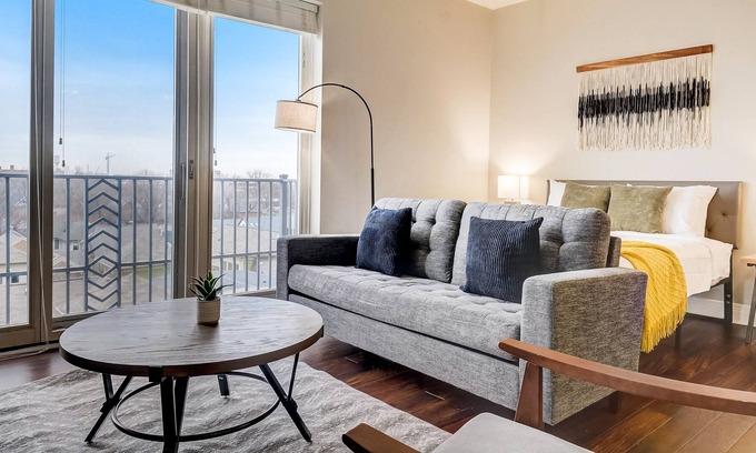 Cole-Noble District Apartment | Frontdesk | Studio by Indianapolis Motor Speedway