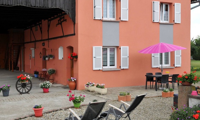 Holtzwihr Apartment | Gîte de France in a large garden