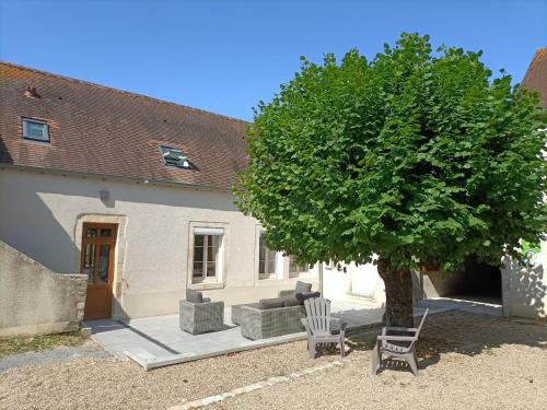 Bruere-Allichamps House | Gîte haut de gamme face à l'abbaye de Noirlac - 5 ch, 5 sdb, clim, terrasse privée - FR-1-586-26