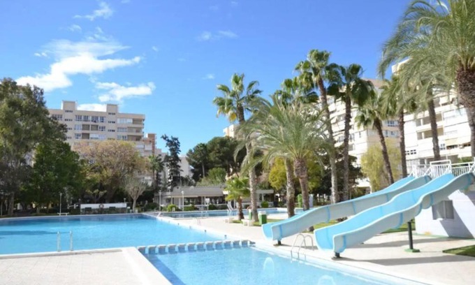 Playa de San Juan Apartment | Garden apartment with Pool and AC