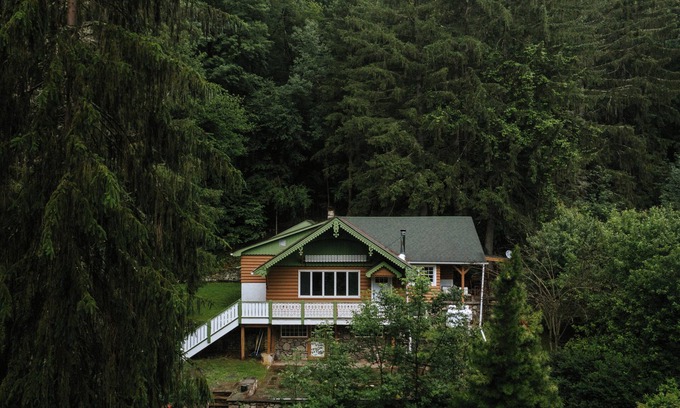 Oliverea Ski Chalet | Gingerbread House- a 1950s Catskills Chalet- close to everything but tucked away