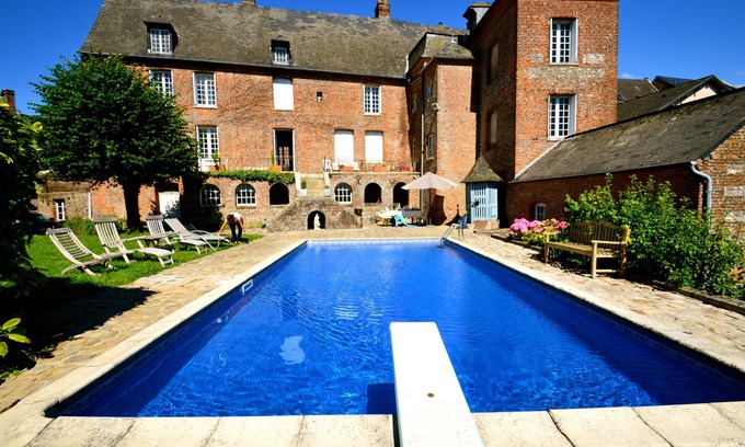 Bacqueville-en-Caux House | Gite in Normandy with private and heated swimming pool.