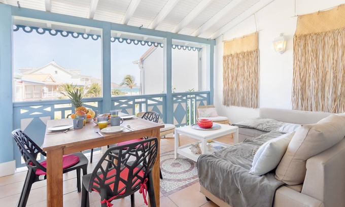 Maho Apartment | Golden Sun, beautiful 2 bedroom with sea view!