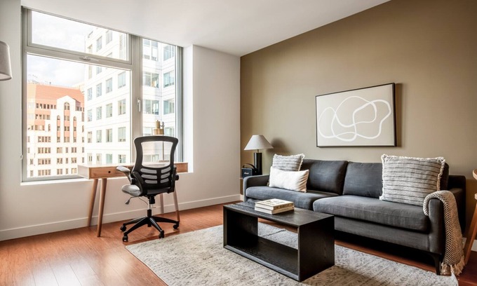 Chinatown Apartment | Gorgeous Downtown 1BR w/Gym & W/D, near South Station, by Blueground