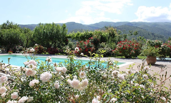 Spoleto Apartment | Gorgeous loft with high ceilings, wooden interiors and panoramic terrace, pool