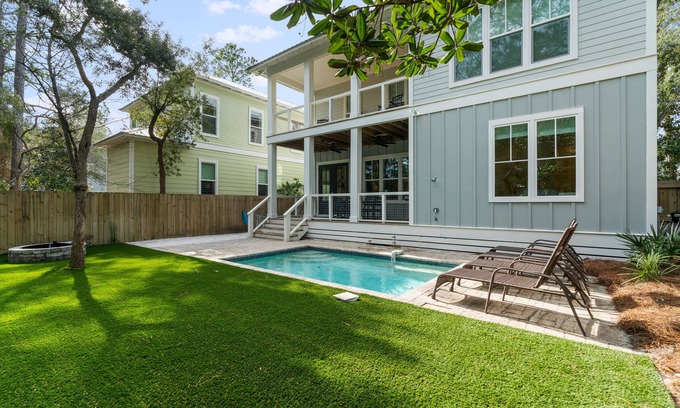 Grayton Beach House | Grayton Beach-30A-Sleeps 12-Private HEATED POOL-Walk to Beach