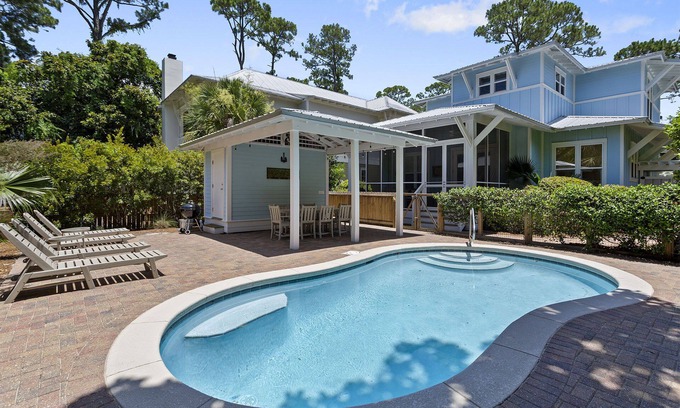 Grayton Beach House | Grayton Sea Glass - Heated Private Pool, Screened Porch, Close to Beach + Shops!