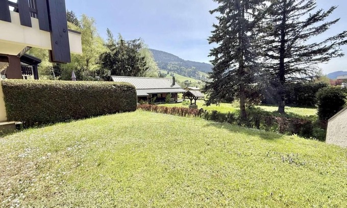 Praz-sur-Arly Apartment | Ground floor, terrace, tv, ski locker, 36m², Praz sur Arly
