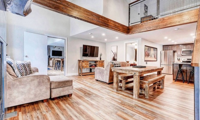 Canmore Apartment | Group Mountain Escape, Pool, Hot Tub, and Views