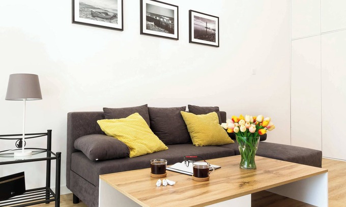 Zaspa Apartment | Grudziadzka 10 | | Modern Gdańsk Studio | Parking