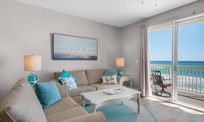 Miramar Beach Condo | GULF FRONT @ CELADON BEACH~5 TH FLOOR ~ Gulf Front ~Quiet West End~ Free Beach Service ~ Fall Specials