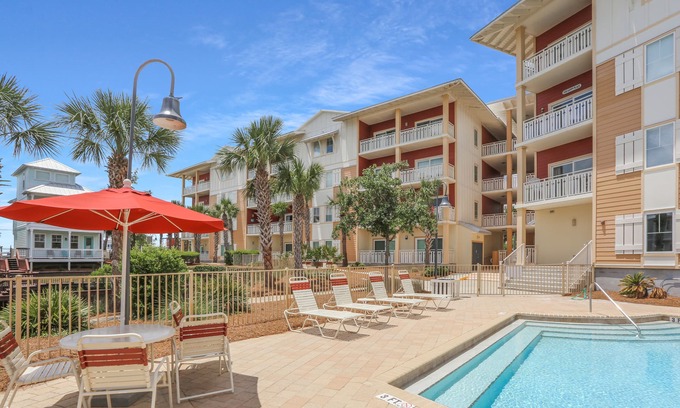 Waterside Village Condo | Gulf View, Gated Community with Pool, WiFi ~ Waterside Village Condo 302