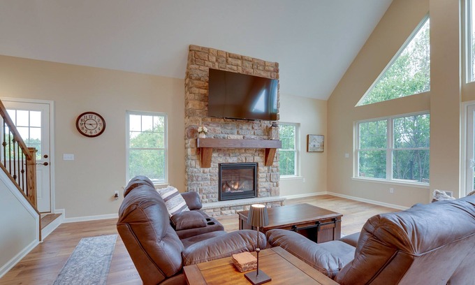 Sybertsville House | Hazle Township Vacation Rental w/ Patio, Fire Pit!
