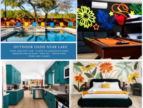 Lodge Acres House | Heart of Lake Travis-Hot Tub&Pool-Black Light Room